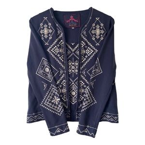 Johnny Was Embroidered Cotton Jacket